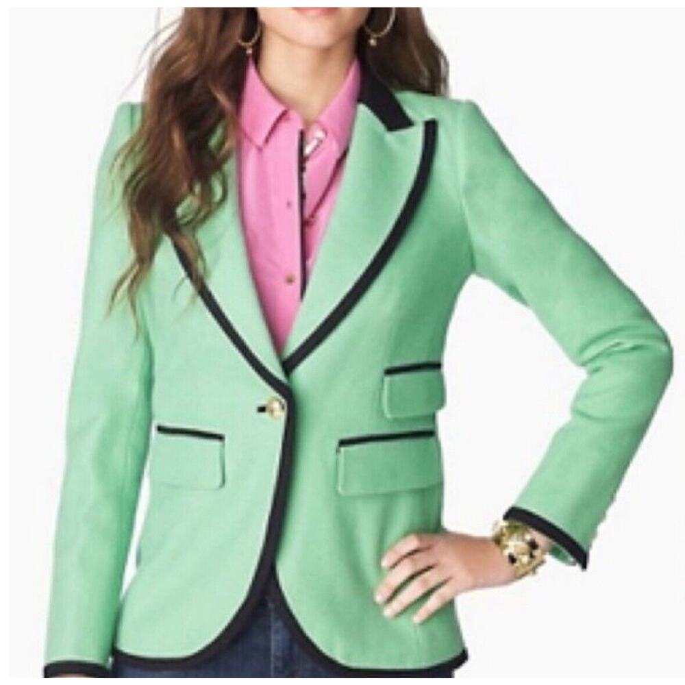OG Vintage Juicy Couture Green Wool Blazer Coat Sz 2 XS Mint Cond! Y2K Chic Boho